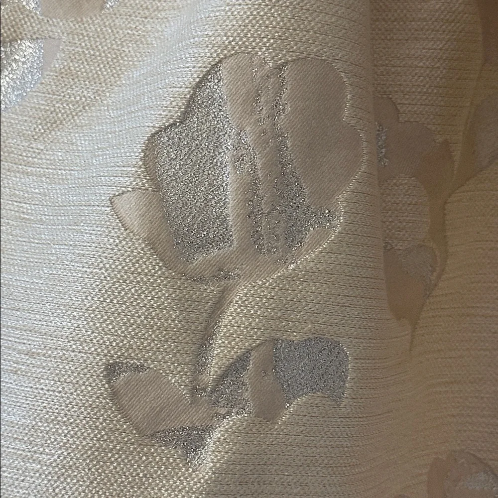 Comme des Garçons tao Floral Jacquard Sleeveless Dress Champagne Color Sz Small - Picture 4 of 9